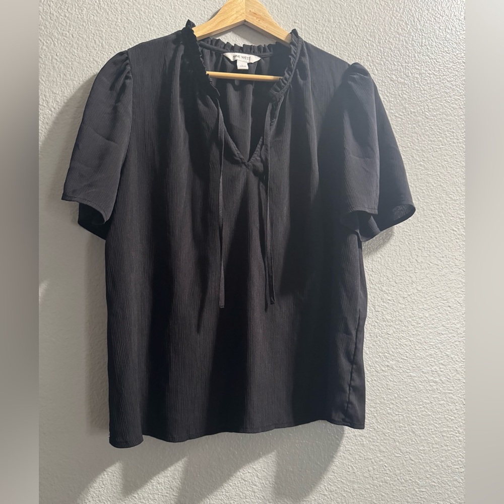 Nine West Black Blouse